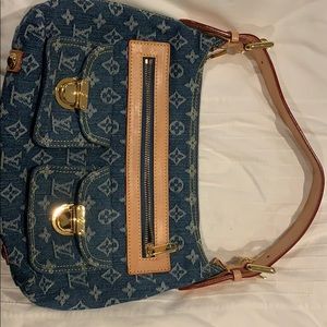 Louis Vuitton Blue Monogram Denim Purse